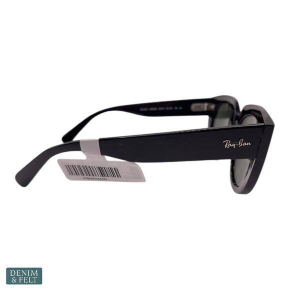 NEW Ray-Ban Doreen Square Sunglasses Polished Black G-15 Green Lenses RB2286 main image 10